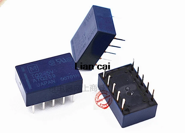 10PCS/lot TQ2-3V ATQ201 TQ2-5V ATQ209 TQ2-12V ATQ203 TQ2-24V ATQ204 10PIN 1A125VAC Signal relay Two open two closed
10PCS/lot TQ2-3V ATQ201 TQ2-5V ATQ209 TQ2-12V ATQ203 TQ2-24V ATQ204 10PIN 1A125VAC Signal relay Two open two closed