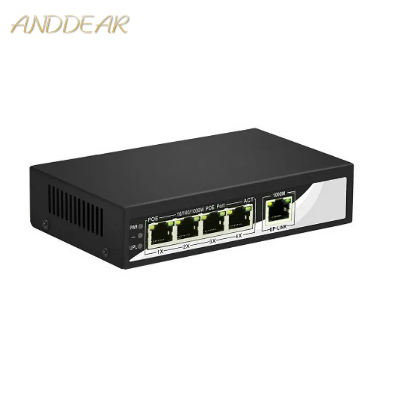 5-port 10/100/1000M switch, of which 1-4 ports support POE, IEEE 802.3af international standard, external total power 65W
5-port 10/100/1000M switch, of which 1-4 ports support POE, IEEE 802.3af international standard, external total power 65W