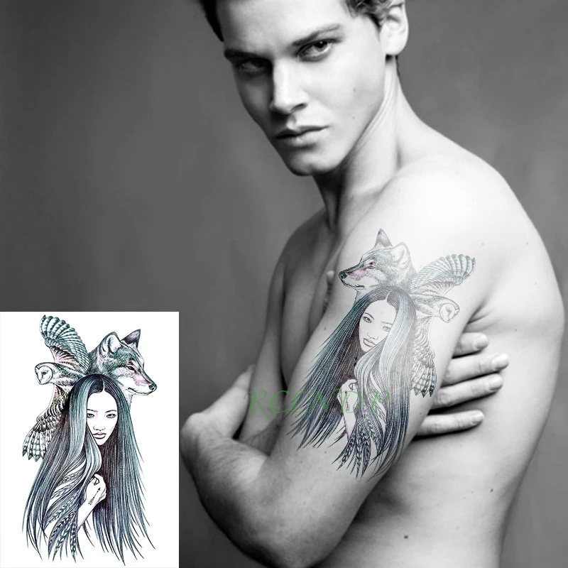 Waterproof Temporary Tattoo Sticker eagle wolf beauty girl fake tatto flash tatoo tatouage Stickers hand arm back for women men
Waterproof Temporary Tattoo Sticker eagle wolf beauty girl fake tatto flash tatoo tatouage Stickers hand arm back for women men
