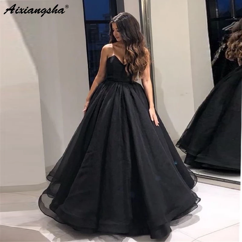 Black Evening Dress Sweetheart A Line Floor Length Cheap Prom Gowns High Quality Organza Party Dresses robe de soiree
Black Evening Dress Sweetheart A Line Floor Length Cheap Prom Gowns High Quality Organza Party Dresses robe de soiree