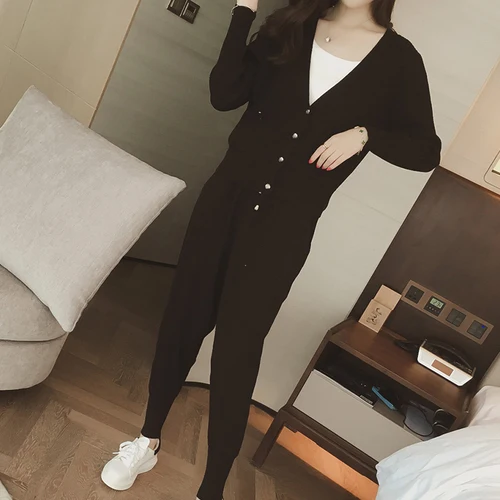 Korean Brief Chic Pocket Twinset Single Breasted Fashion Women Sets Clothes Casual Brief Conjuntos Deportivos Mujer De Algodon
Korean Brief Chic Pocket Twinset Single Breasted Fashion Women Sets Clothes Casual Brief Conjuntos Deportivos Mujer De Algodon