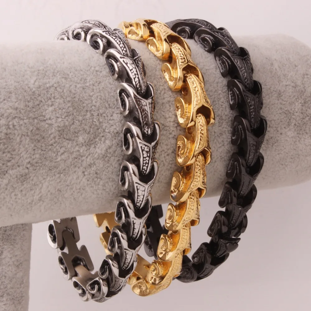 11MM High Quality Stainless Steel Silver Color/Gold /Black Snake Chain Men's Bracelet Bangle Cool Jewelry 8.66" Wholesale Hot
11MM High Quality Stainless Steel Silver Color/Gold /Black Snake Chain Men's Bracelet Bangle Cool Jewelry 8.66" Wholesale Hot