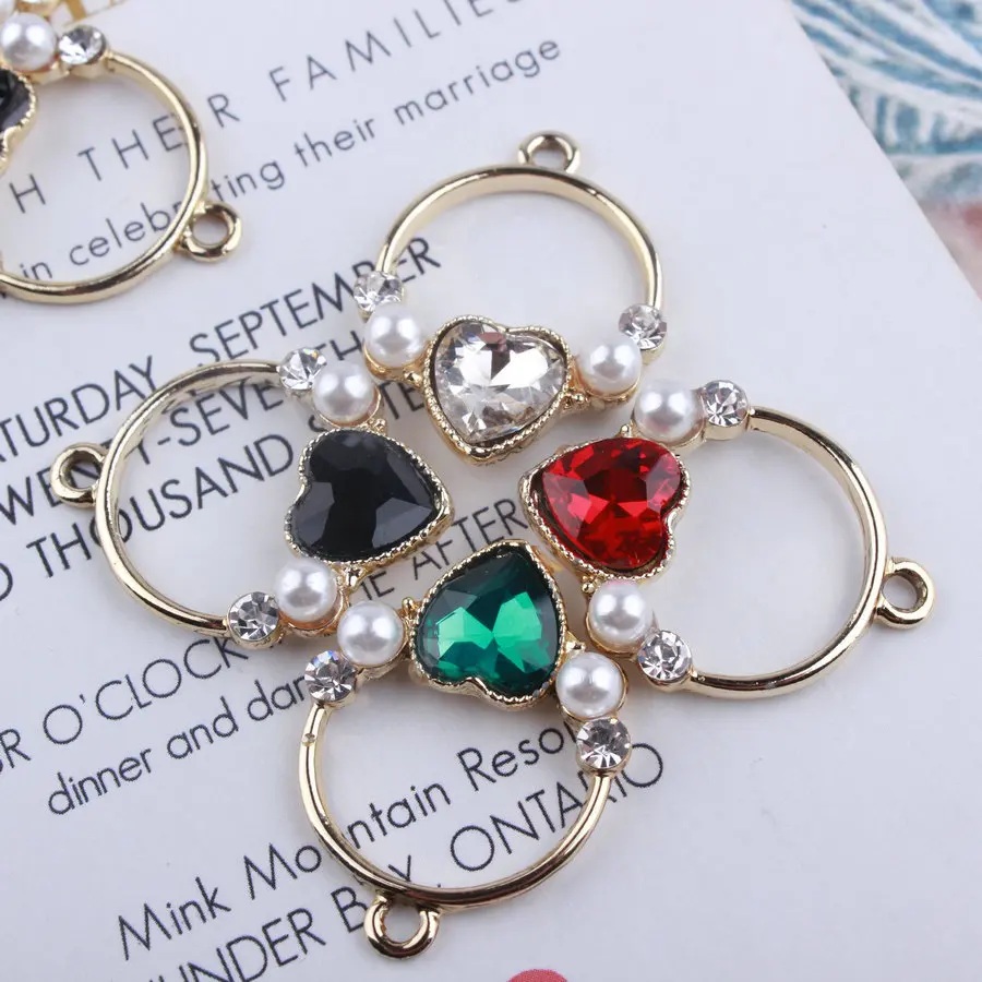 Free Shipping 40PCs/Lot Lovely Crystal Rhinestone Heart Round Circle Pendant Charms DIY Ornament Accessoreis Metal Jewelry Charm
Free Shipping 40PCs/Lot Lovely Crystal Rhinestone Heart Round Circle Pendant Charms DIY Ornament Accessoreis Metal Jewelry Charm