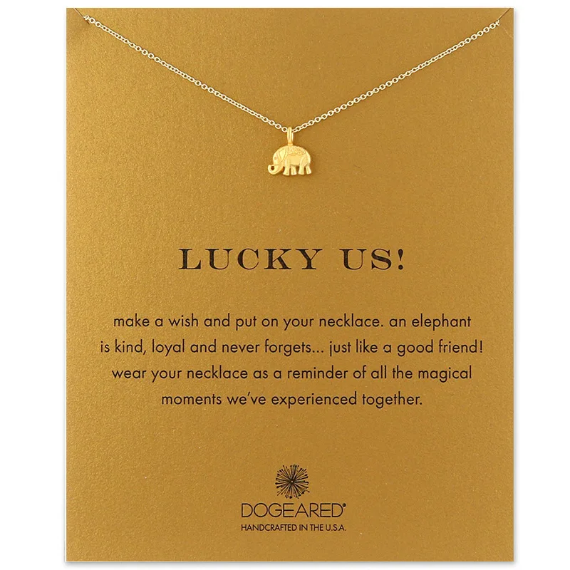 Sell Well Wish Card Clavicle Chains Necklace Elephant Pendant Exquisite Necklace For Women Men Jewelry Party Gift Jewelry
Sell Well Wish Card Clavicle Chains Necklace Elephant Pendant Exquisite Necklace For Women Men Jewelry Party Gift Jewelry