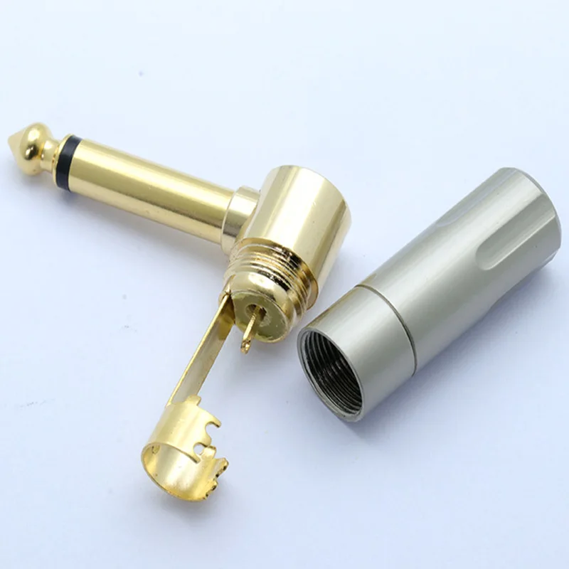 10pcs/lot Copper 6.35mm Mono Jack Right Angle 1/4 inch 2 Pole Male Plug Wire Connector Guitar Effect Pedal Microphone Plug
10pcs/lot Copper 6.35mm Mono Jack Right Angle 1/4 inch 2 Pole Male Plug Wire Connector Guitar Effect Pedal Microphone Plug