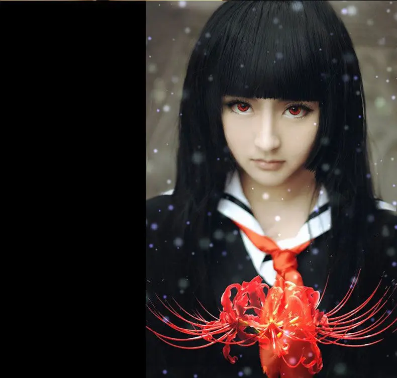 Hell Girl Enma ai Anime Cosplay Korean Japanese Sailor School Uniform Black Cosplay Costume
Hell Girl Enma ai Anime Cosplay Korean Japanese Sailor School Uniform Black Cosplay Costume