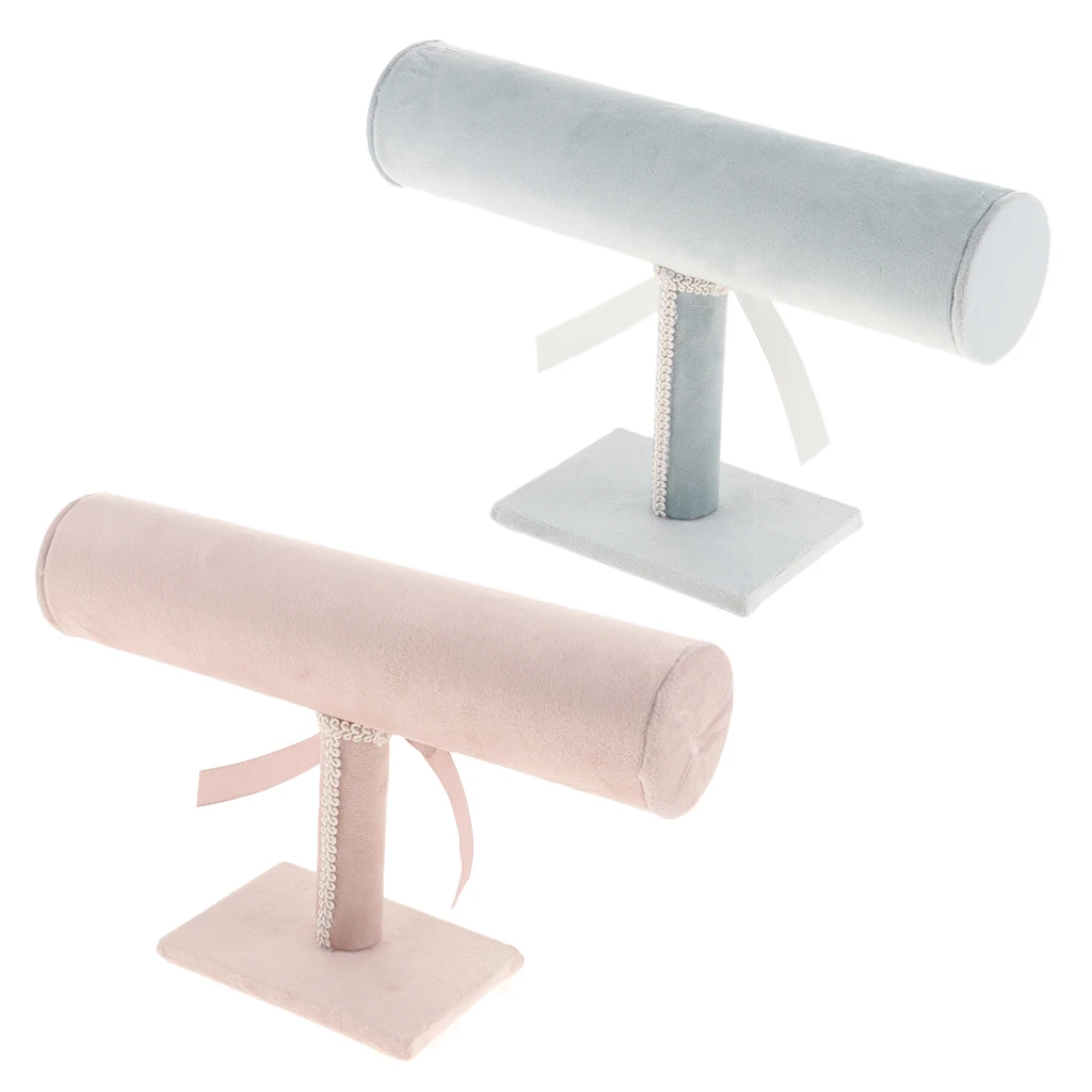 Elegant T-bar Jewelry Bracelet Necklace Bangle Watch Display Stand Holder Shelf Rack - Light Blue & Light Pink To Choose
Elegant T-bar Jewelry Bracelet Necklace Bangle Watch Display Stand Holder Shelf Rack - Light Blue & Light Pink To Choose