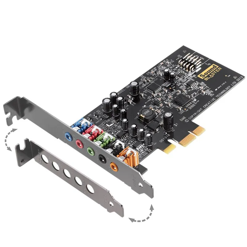 

Звуковая карта Creative Sound Blaster Audigy FX PCIe 5,1 с высокопроизводительным усилителем для наушников