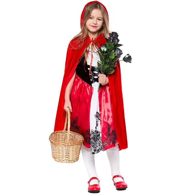 Christmas Costume Little Red Riding Hood Princess girls Dress Girl Halloween Dress Cosplay Christmas Costume Party Kids Clothes
Christmas Costume Little Red Riding Hood Princess girls Dress Girl Halloween Dress Cosplay Christmas Costume Party Kids Clothes