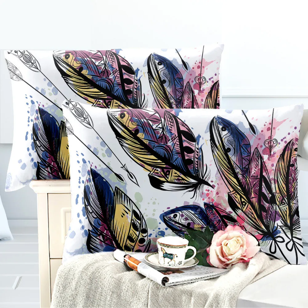 Animal Eagle Pillowcase Colorful Feather Print Pillow Case Soft Bedclothes Bedroom Pillow Cover D40
Animal Eagle Pillowcase Colorful Feather Print Pillow Case Soft Bedclothes Bedroom Pillow Cover D40
