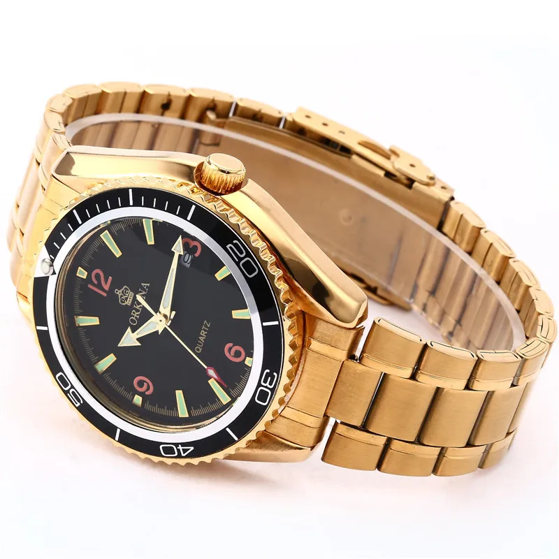 ORKINA Brand Quality Golden Steel Strap Men's Quartz Dress Watch Relogio Masculino
ORKINA Brand Quality Golden Steel Strap Men's Quartz Dress Watch Relogio Masculino