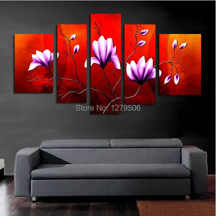 Handmade Oil Painting On Canvas Wall Art Home Decor For Living Room As Unique Gift 5 Pieces/set Purple Flower Picture Decor
Handmade Oil Painting On Canvas Wall Art Home Decor For Living Room As Unique Gift 5 Pieces/set Purple Flower Picture Decor
