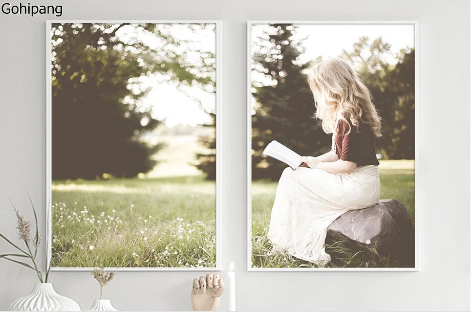 Afternoon reading of the girl couple landscape figures frameless painting wall art home decoration
Afternoon reading of the girl couple landscape figures frameless painting wall art home decoration