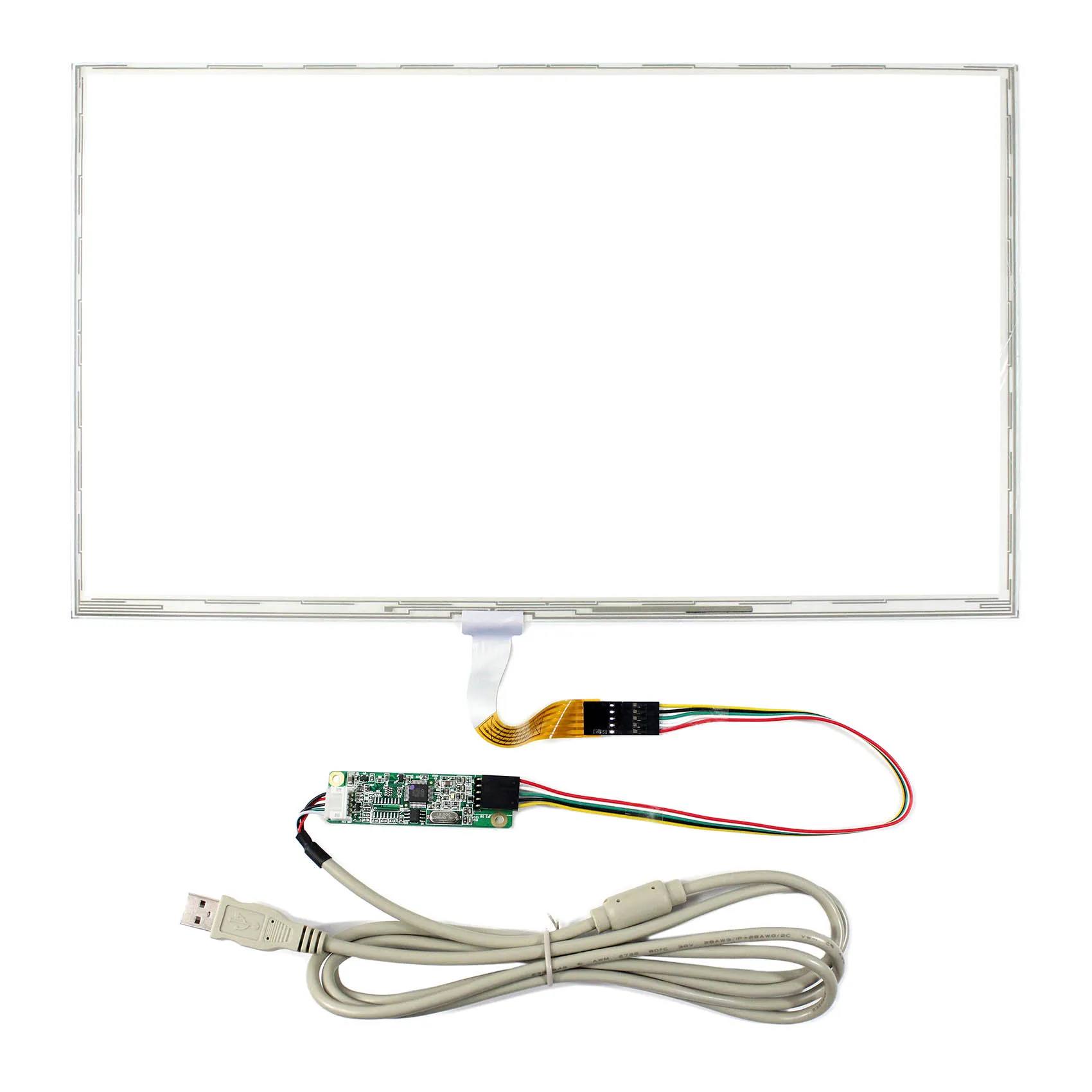 15.6inch 5pin FPC connector 5-Wire Resistive Touch Panel Dimension Size 359mmx209mm Reissitve Touch Screen
15.6inch 5pin FPC connector 5-Wire Resistive Touch Panel Dimension Size 359mmx209mm Reissitve Touch Screen