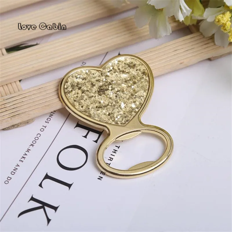 Gold glitter heart Bottle Opener wedding favor and giveaways for guest Festival party souvenir Wedding anniversary decoration
Gold glitter heart Bottle Opener wedding favor and giveaways for guest Festival party souvenir Wedding anniversary decoration