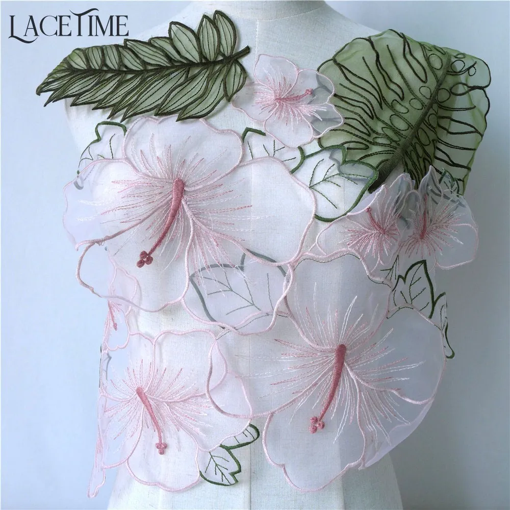 2 Sets New Beautiful Leaf Flower Pattern Organza Embroidered Lace Applique Wedding Sewing Trim For DIY Dress Accessories
2 Sets New Beautiful Leaf Flower Pattern Organza Embroidered Lace Applique Wedding Sewing Trim For DIY Dress Accessories