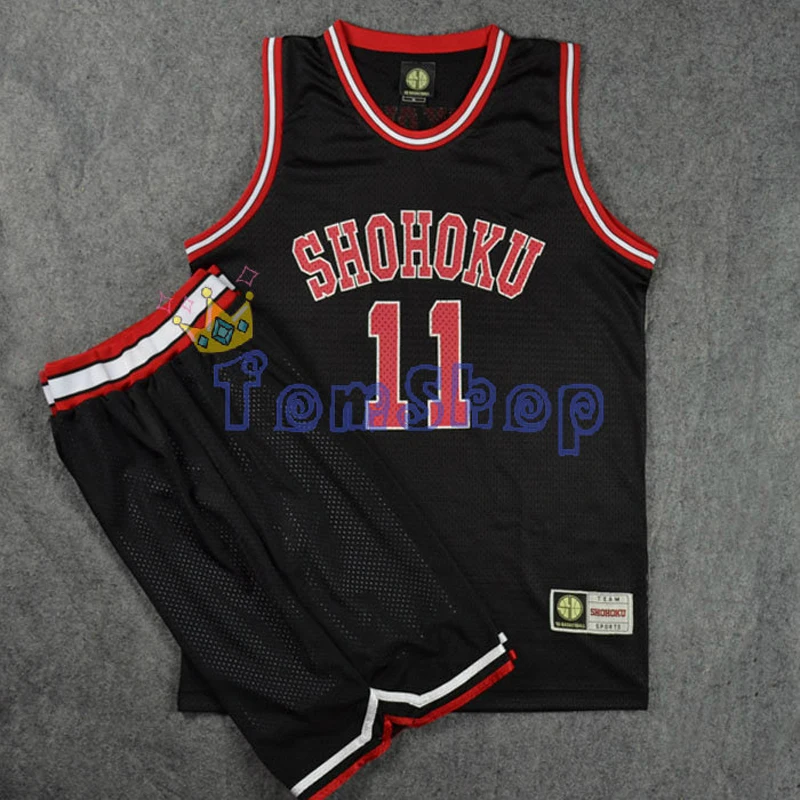 SLAM DUMK Cosplay Costume SHOHOKU Kaede Rukawa Black Basketball Jersey and Shorts Unisex Sports Wear Team Uniform Size M-XXL
SLAM DUMK Cosplay Costume SHOHOKU Kaede Rukawa Black Basketball Jersey and Shorts Unisex Sports Wear Team Uniform Size M-XXL
