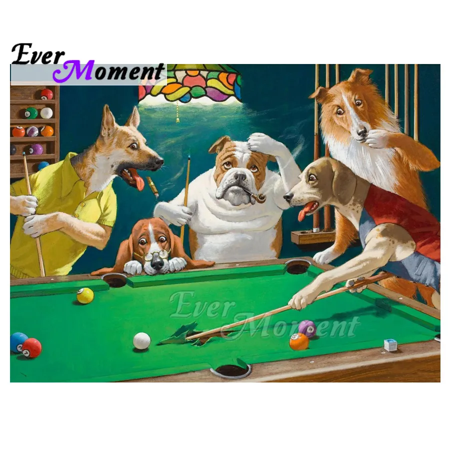 Ever Moment Diamond Painting Handmade Dogs Playing Billiards Picture Of Rhinestone 5D DIY Rhinestone Diamond Embroidery 3F913
Ever Moment Diamond Painting Handmade Dogs Playing Billiards Picture Of Rhinestone 5D DIY Rhinestone Diamond Embroidery 3F913