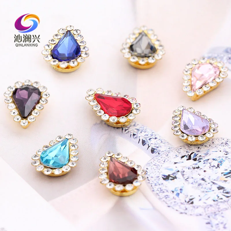 8x13mm Tear drop shape Sun flower Glass Crystal flatback sewing on rhinestones Diy Clothing accessories 20pcs/bag SWTYH02
8x13mm Tear drop shape Sun flower Glass Crystal flatback sewing on rhinestones Diy Clothing accessories 20pcs/bag SWTYH02