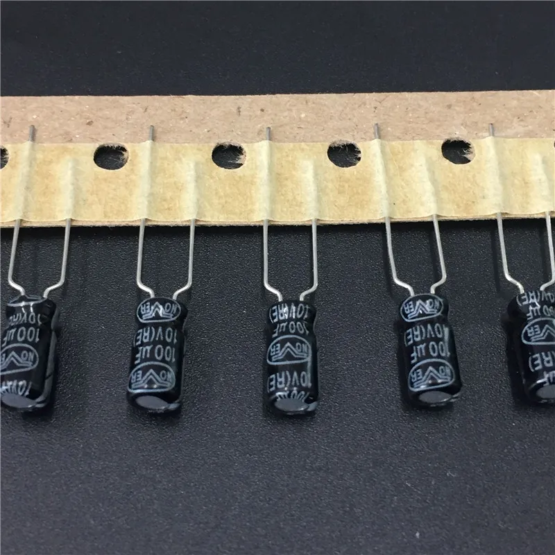 10Pcs/100Pcs 100uF 10V NOVER RE Series 5x11mm 10V100uF Aluminum Electrolytic Capacitor
10Pcs/100Pcs 100uF 10V NOVER RE Series 5x11mm 10V100uF Aluminum Electrolytic Capacitor