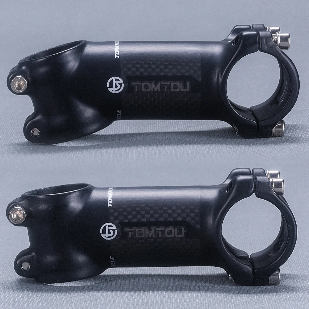 TOMTOU Carbon Super Light Bike Bent Bar Set Road Bicycle Handlebars + Seatpost + Stem - TP2T48