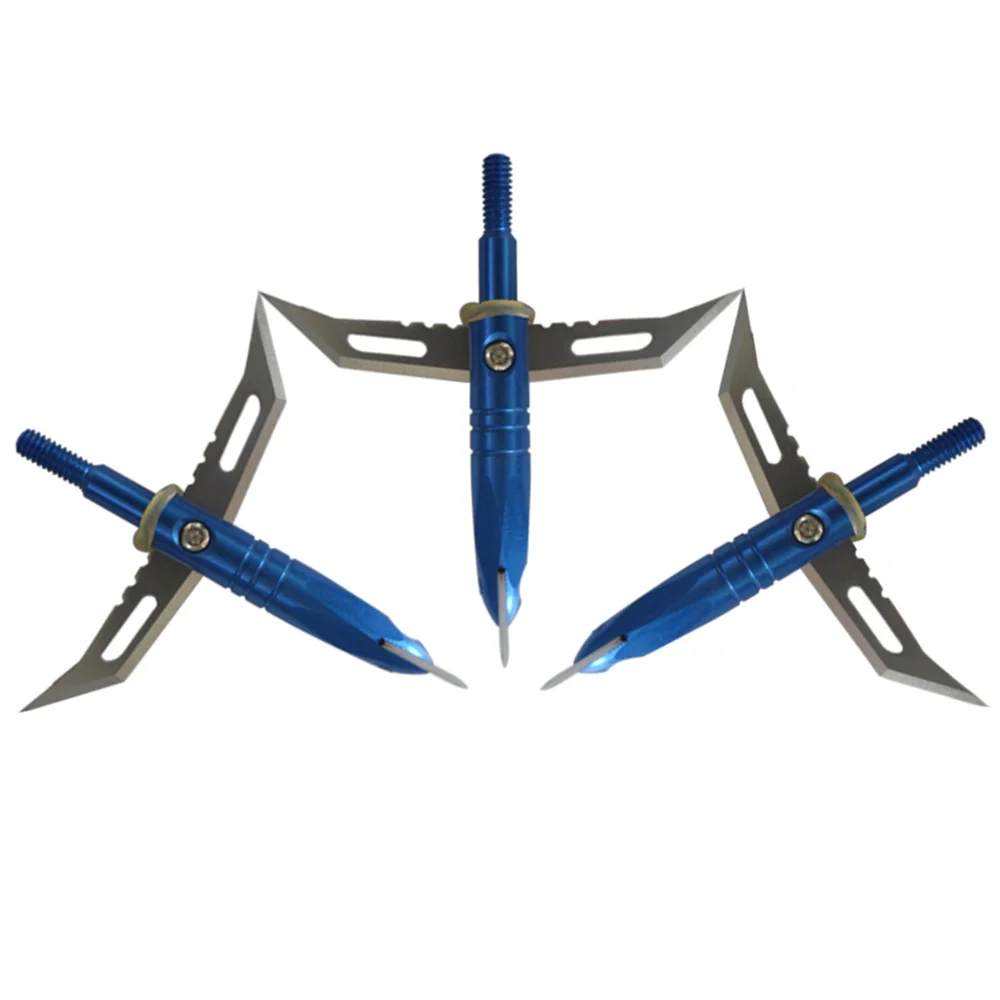 3Pcs Blue Broadhead 100 Grain Hunting Broadhead 2 blade Replacable tips for Carbon/Fiberglass Arrows
3Pcs Blue Broadhead 100 Grain Hunting Broadhead 2 blade Replacable tips for Carbon/Fiberglass Arrows