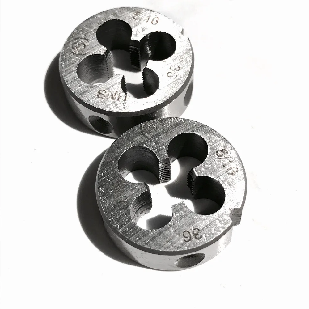 Free shipping of 2PCS Alloy steel made right hand manual UNS 5/16-36 Die Threading Tools Lathe Model Engineer Thread Maker
Free shipping of 2PCS Alloy steel made right hand manual UNS 5/16-36 Die Threading Tools Lathe Model Engineer Thread Maker