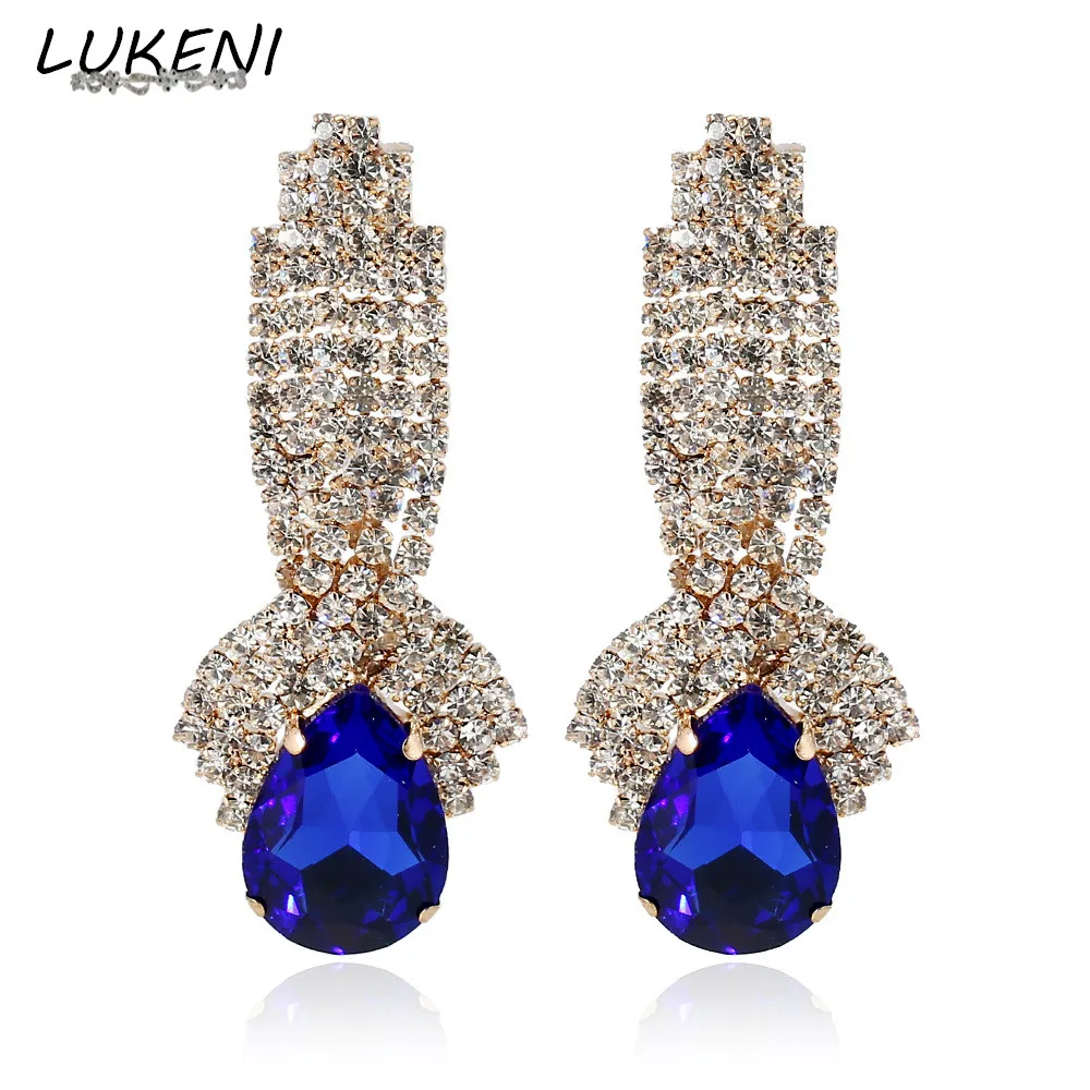LUKENI Fashion Water Drop Style Earrings Luxury Rhinestones Long Big Hyperbole Wedding Party Dangle Earrings for Women DE156
LUKENI Fashion Water Drop Style Earrings Luxury Rhinestones Long Big Hyperbole Wedding Party Dangle Earrings for Women DE156