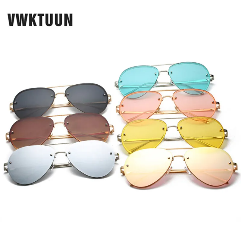 VWKTUUN Mirror Metal Frame Luxury Pilot Sunglasses Women Men Vintage Sun Glasses Ladies Male Classic Eyewear Shades Sunglass
VWKTUUN Mirror Metal Frame Luxury Pilot Sunglasses Women Men Vintage Sun Glasses Ladies Male Classic Eyewear Shades Sunglass