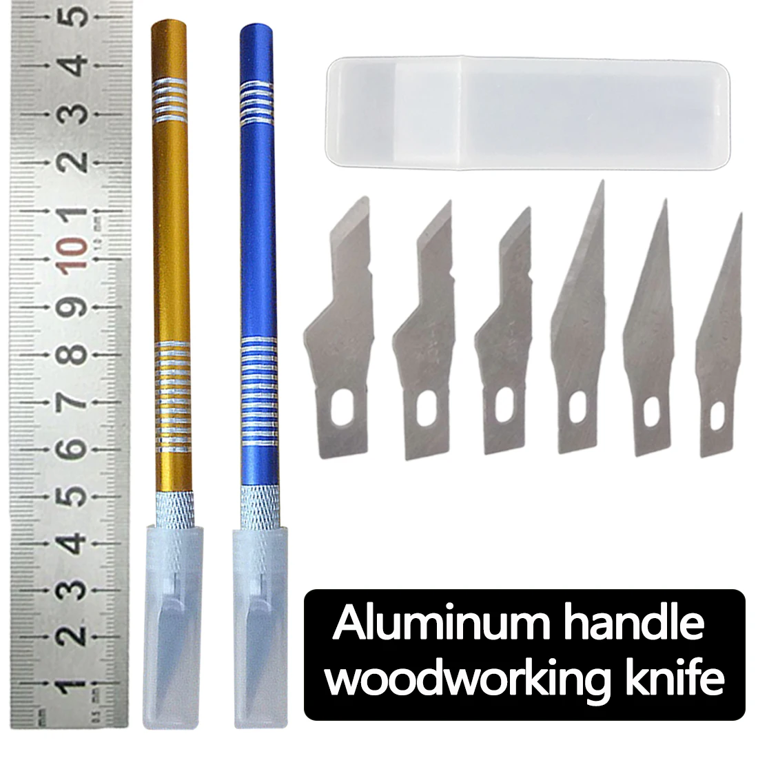 Non-Slip Metal Scalpel Knife Tools Kit Cutter Engraving Craft 6 Blades +1pcs Blades Mobile Phone PCB DIY Repair Hand Tools
Non-Slip Metal Scalpel Knife Tools Kit Cutter Engraving Craft 6 Blades +1pcs Blades Mobile Phone PCB DIY Repair Hand Tools
