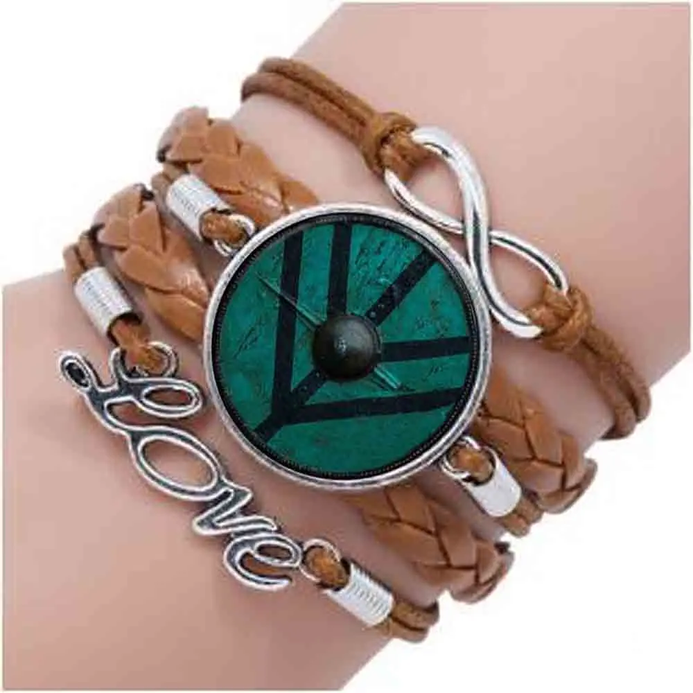 new arrived the Vikings bracelet The shield of Lagertha bracelet jewelry Cothic Glass Cabochon bracelet amulet Gifts
new arrived the Vikings bracelet The shield of Lagertha bracelet jewelry Cothic Glass Cabochon bracelet amulet Gifts