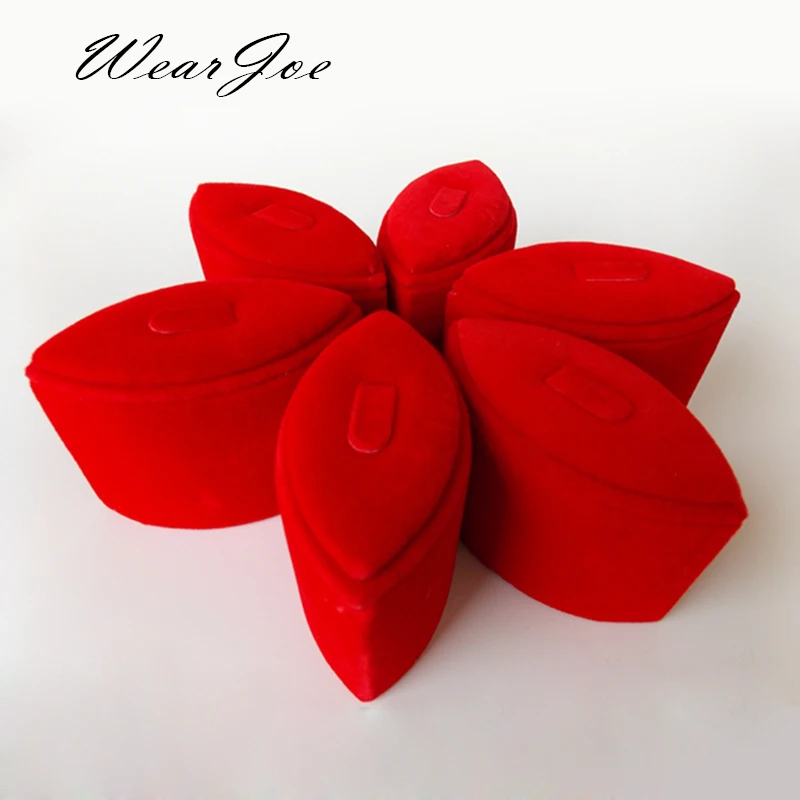 1 Red Velvet Flat Pad Jewelry Display Stand Holder Petals Shaped Ring Storage Carrying Showcase Shelf Organizer For Counter Top
1 Red Velvet Flat Pad Jewelry Display Stand Holder Petals Shaped Ring Storage Carrying Showcase Shelf Organizer For Counter Top