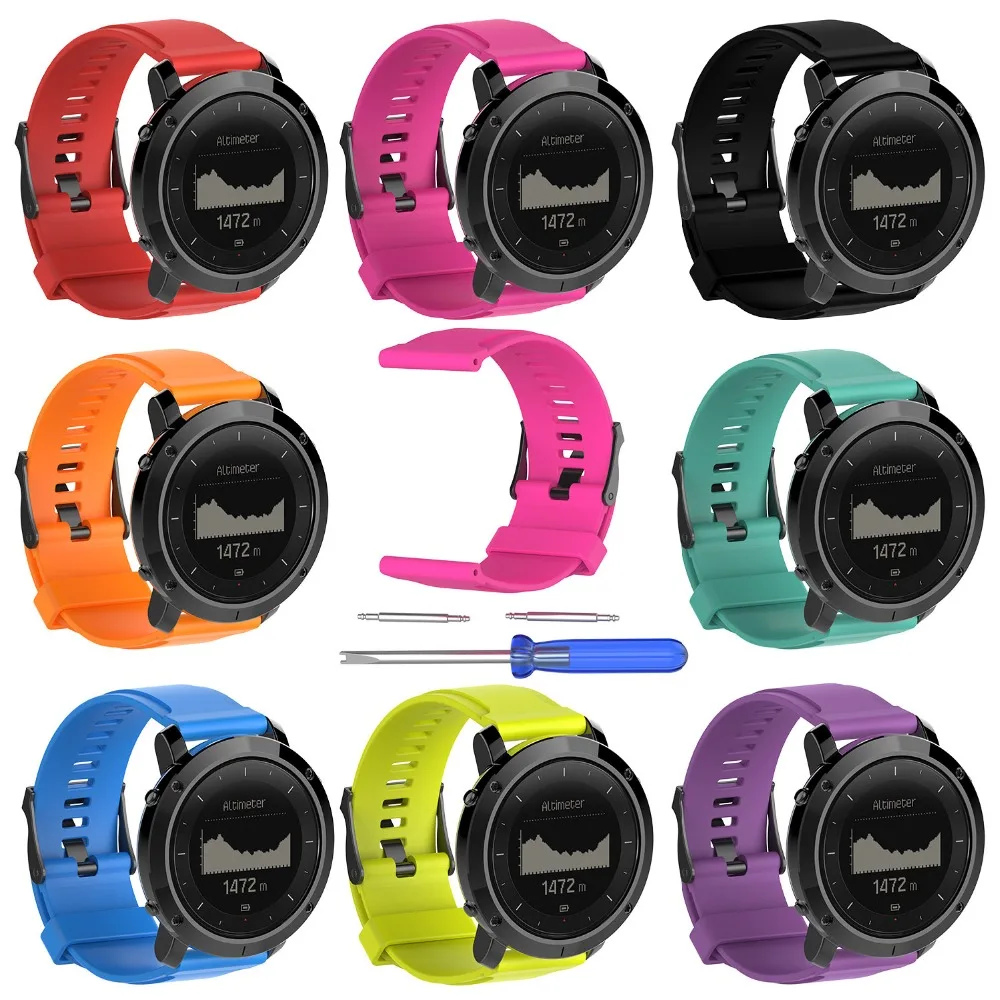 Силиконовый сменный Аксессуар Ремешок для часов браслет Suunto подачи/подачи Альфа