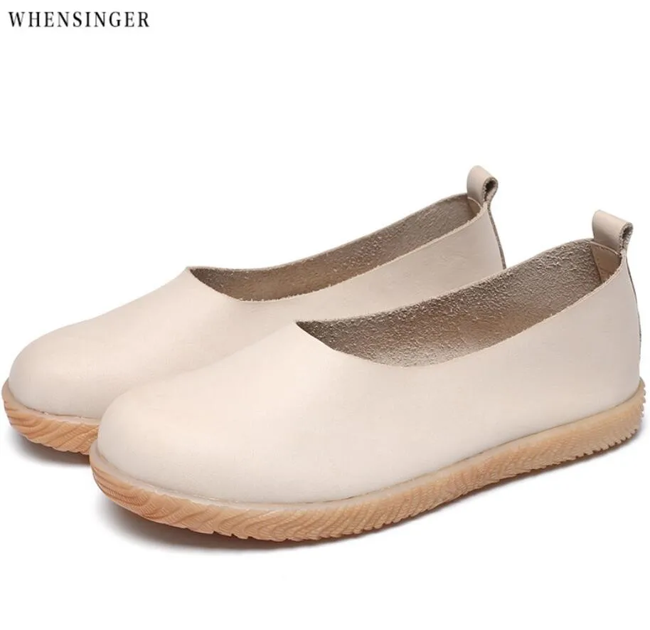 Whensinger - genuine leather women flats shoes female casual flat women loafers shoes slips leather flat women's shoes
Whensinger - genuine leather women flats shoes female casual flat women loafers shoes slips leather flat women's shoes