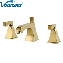 2018 Wholesale Promotion Torneira Cozinha Robinet Luxurious Wash Basin Mixer Water Tap 8 Inch Widespread Bathroom Faucet