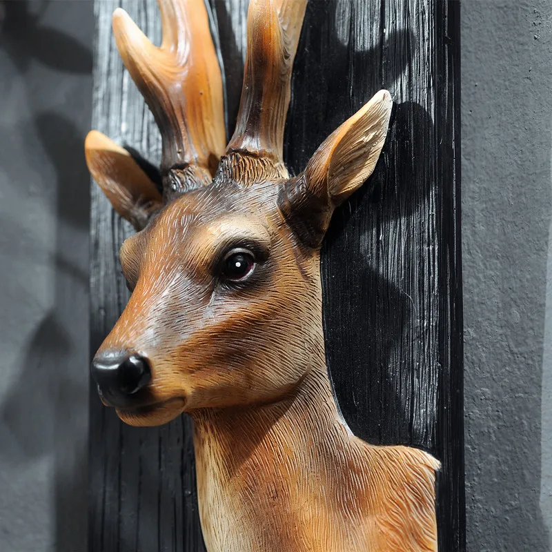 Resin Animal Head Wall Decora Creative Simulation Deer Eleghant Eagle Yak Murals American Retro Wall 3D Ornaments Living Room
Resin Animal Head Wall Decora Creative Simulation Deer Eleghant Eagle Yak Murals American Retro Wall 3D Ornaments Living Room