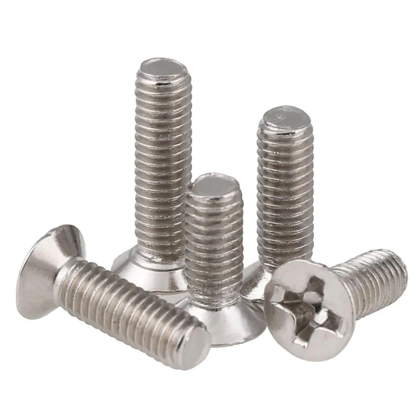100PCS GB/T819 M1.4 M1.6 M2 M2.5 M3 M4 Phillips Cross Recessed Countersunk Flat Head Small Screws Nickel Plated
100PCS GB/T819 M1.4 M1.6 M2 M2.5 M3 M4 Phillips Cross Recessed Countersunk Flat Head Small Screws Nickel Plated