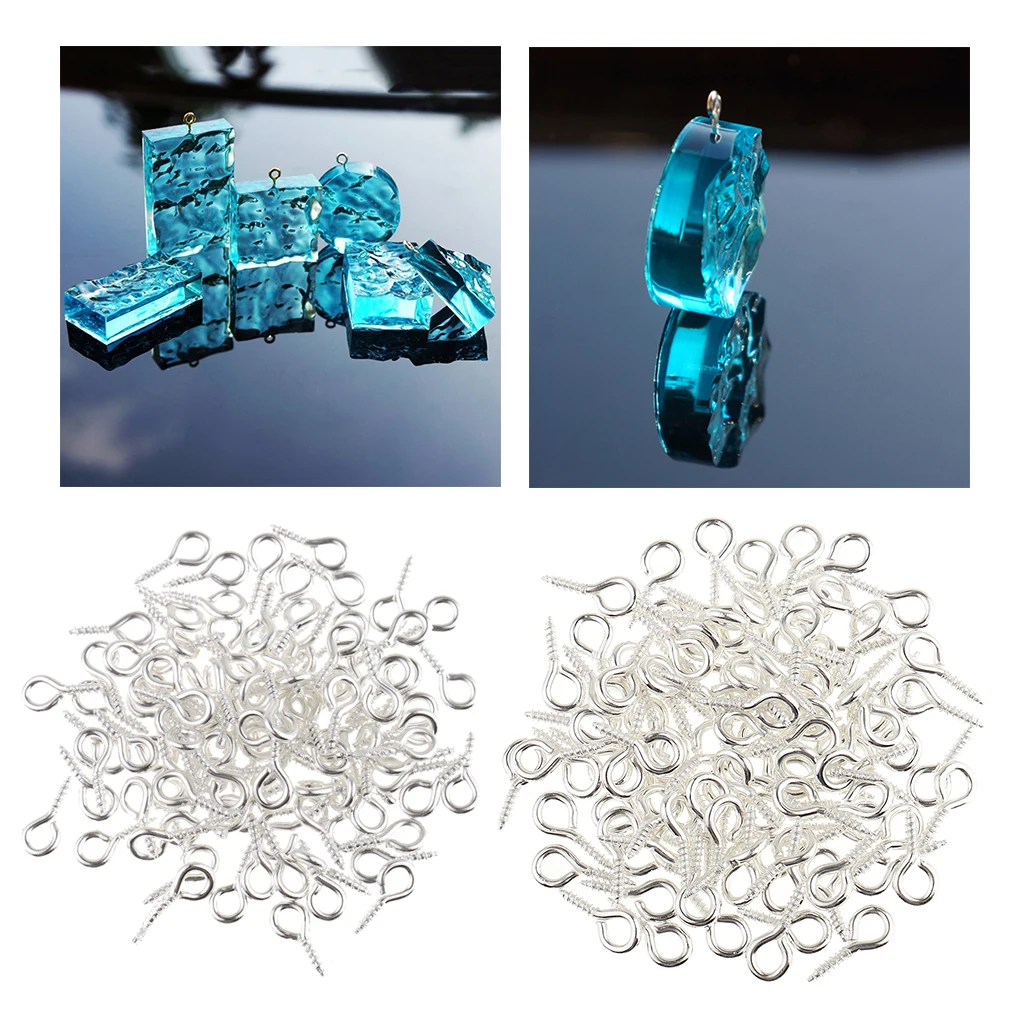 100pcs Screw Eye Pin Bail Peg Hooks Findings for Half-drilled Beads DIY Jewelry Making Crafts Hanging Clay Sculptures
100pcs Screw Eye Pin Bail Peg Hooks Findings for Half-drilled Beads DIY Jewelry Making Crafts Hanging Clay Sculptures