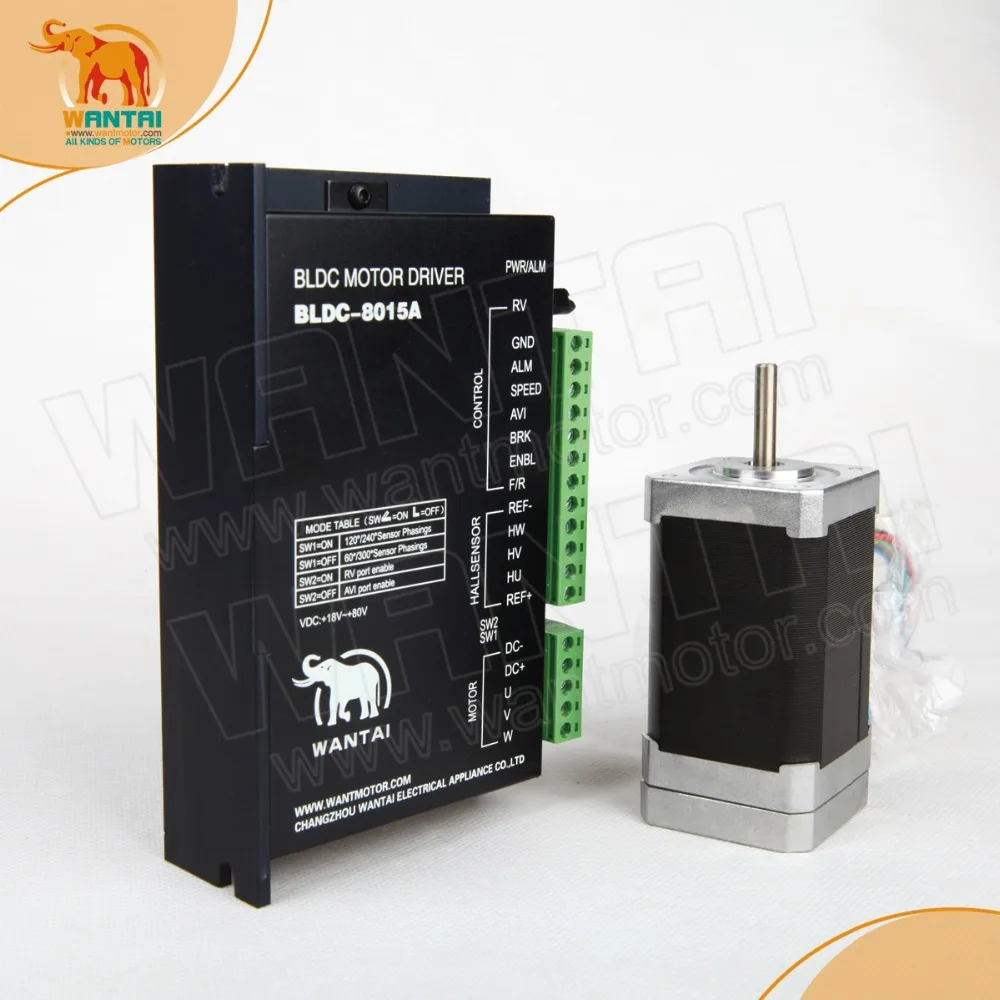 (Free Ship to EU, US) 3D CNC Wantai Nema 17 Brushless DC Motor 4000RPM, 24VDC,78W,42BLF03& Driver BLDC-8015A, 80VDC,5000RPM Peak
(Free Ship to EU, US) 3D CNC Wantai Nema 17 Brushless DC Motor 4000RPM, 24VDC,78W,42BLF03& Driver BLDC-8015A, 80VDC,5000RPM Peak