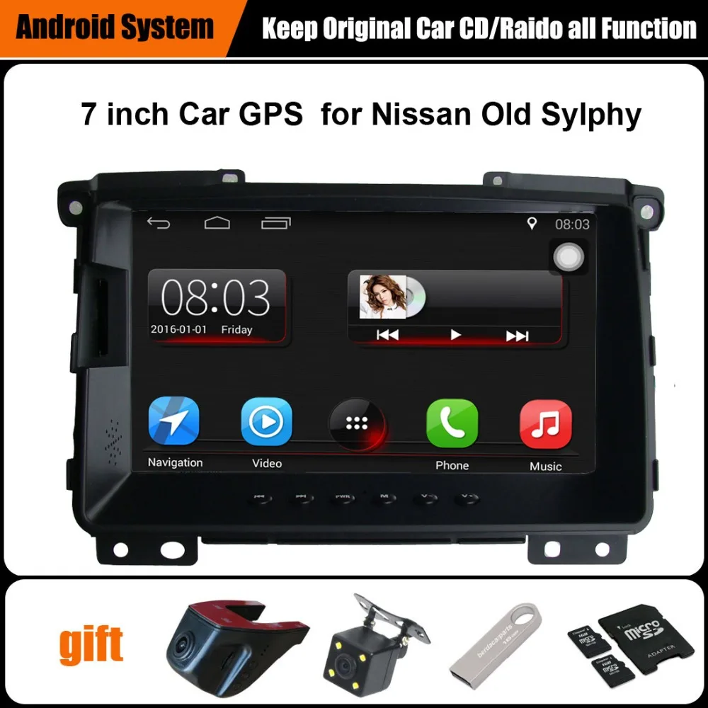 7 inch Capacitance Touch Screen Car Media Player for Nissan Sylphy (2009 before) GPS Navigation Bluetooth Video player wifi
7 inch Capacitance Touch Screen Car Media Player for Nissan Sylphy (2009 before) GPS Navigation Bluetooth Video player wifi