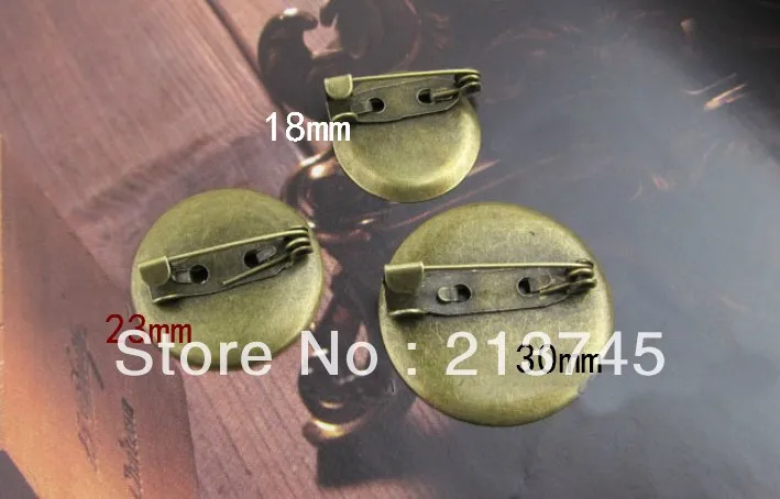

Free shipping new charm Wholesale100pcs/lot bronze plated cameo brooch blank fit 1.9mm cabochon, Diy Blank Settings