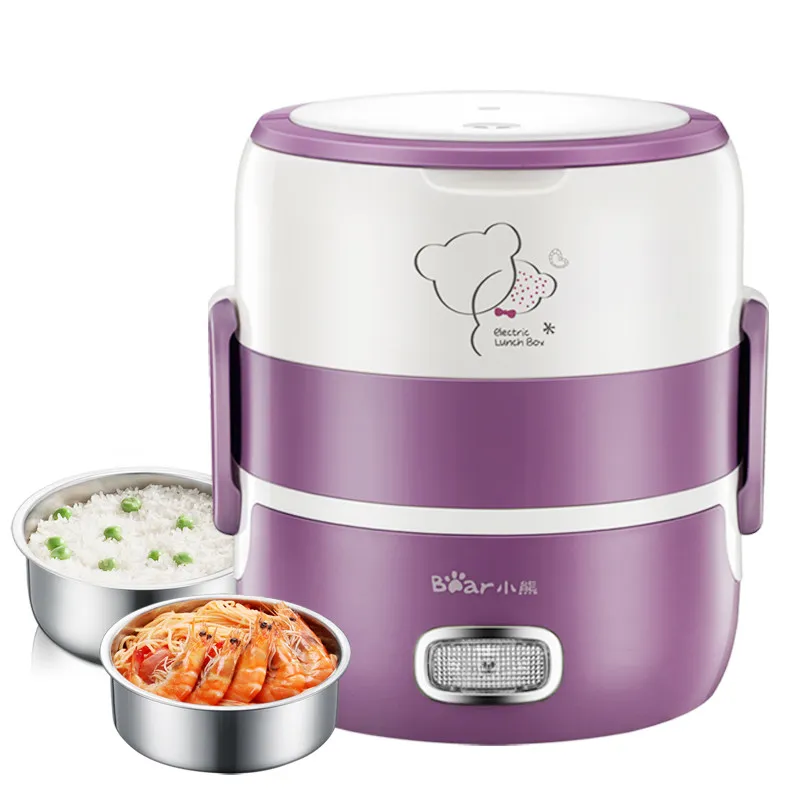 220V Mini Portable Electric Heating Rice Cooker Double Layers Multi Electric Heating Lunch Box Stainless Steel Inner EU/AU/UK/US
220V Mini Portable Electric Heating Rice Cooker Double Layers Multi Electric Heating Lunch Box Stainless Steel Inner EU/AU/UK/US