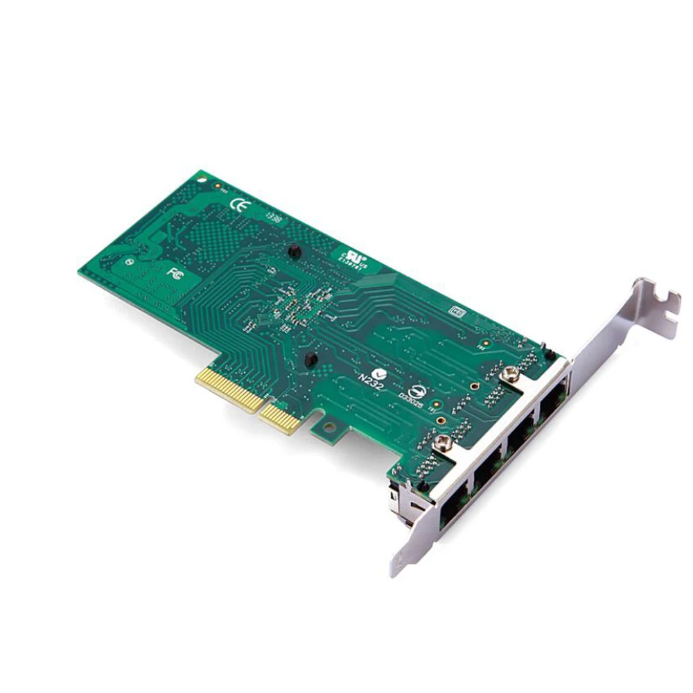 Original chipest Intel I350-T4 network card 1000Mbps RJ45 Gigabit Ports PCI-E Lan Card PCI-Express Quad Ports Server Adapter
Original chipest Intel I350-T4 network card 1000Mbps RJ45 Gigabit Ports PCI-E Lan Card PCI-Express Quad Ports Server Adapter