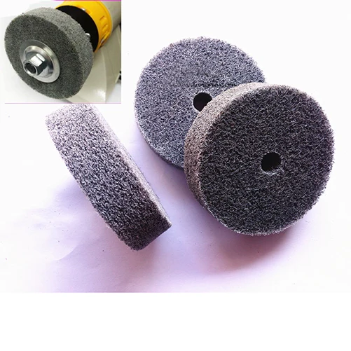 1x 75mm Round Fiber Abrasives Polishing Buffing Wheel Pad Metals Ceramics Gray | Инструменты