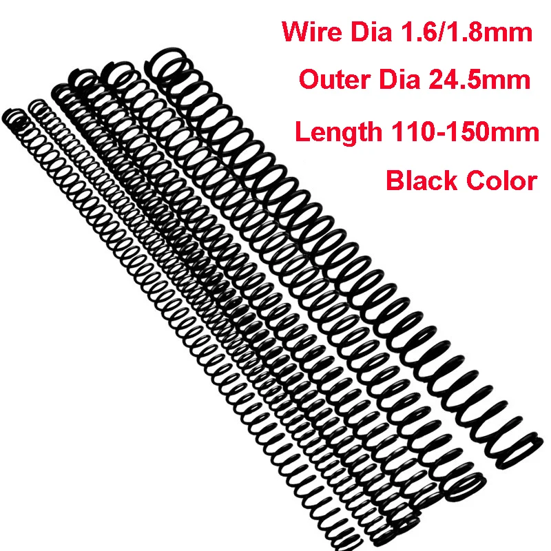 1PCS Y Type Spring Black Manganese Steel Pressure Spring Wire Dia 1.6/1.8mm Outer Dia 24.5mm Length 110-150mm
1PCS Y Type Spring Black Manganese Steel Pressure Spring Wire Dia 1.6/1.8mm Outer Dia 24.5mm Length 110-150mm