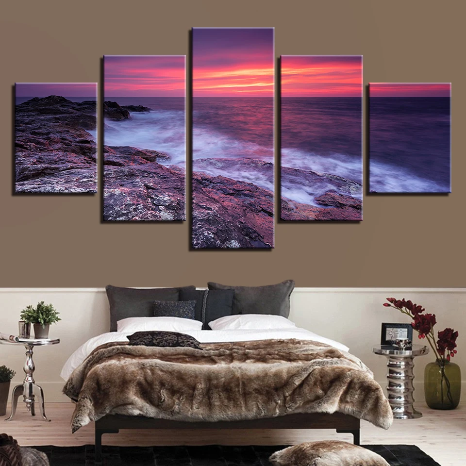 Canvas Pictures Art HD Printing Decor Living Room Wall 5 Pieces Reef Stone Sunrise Seascape Poster Modular Modern Frame Painting
Canvas Pictures Art HD Printing Decor Living Room Wall 5 Pieces Reef Stone Sunrise Seascape Poster Modular Modern Frame Painting
