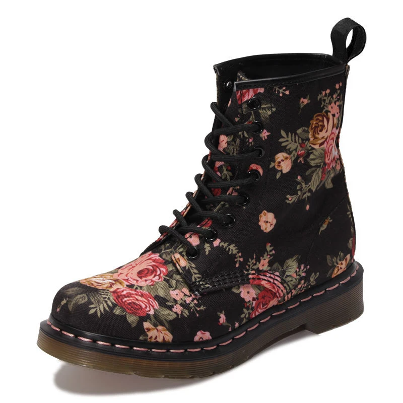 Fashion Women's Canvas Martin Boots Autumn Winter Casual Mid-Calf Boots with Flowers Pattern Female Short Boots Cute Girls Shoes
Fashion Women's Canvas Martin Boots Autumn Winter Casual Mid-Calf Boots with Flowers Pattern Female Short Boots Cute Girls Shoes