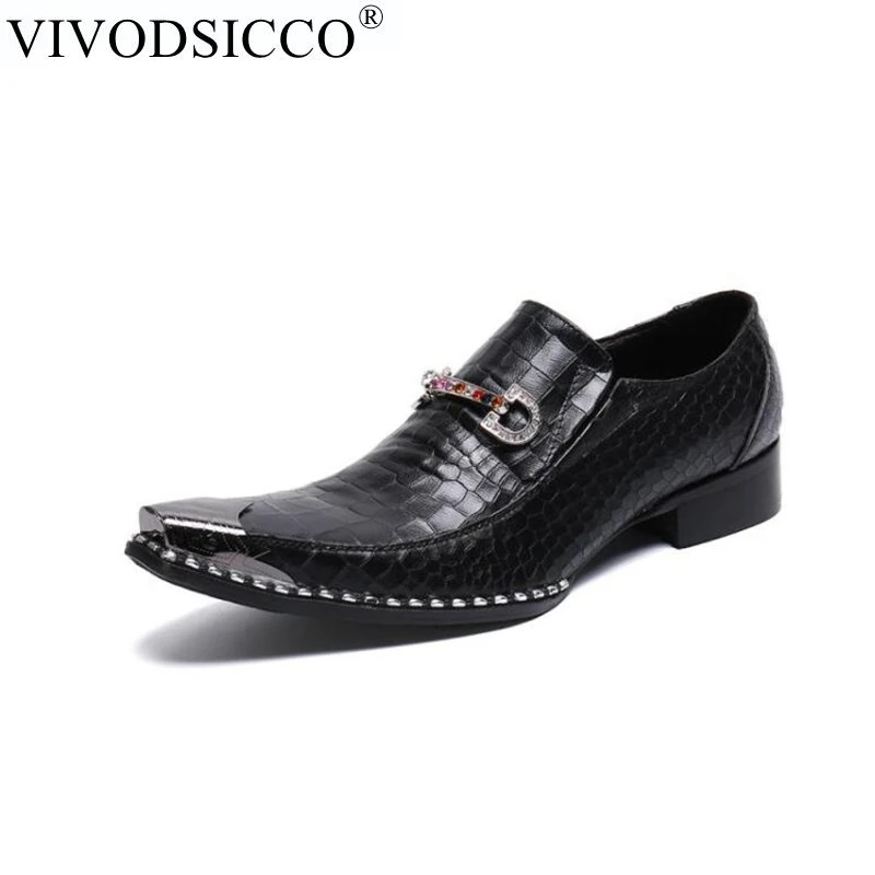 VIVODSICCO Fashion Men's Crocodile Grain Leather Dress Shoes Man Casual Pointed Toe Oxfords Mens Business Office Oxford Shoe
VIVODSICCO Fashion Men's Crocodile Grain Leather Dress Shoes Man Casual Pointed Toe Oxfords Mens Business Office Oxford Shoe