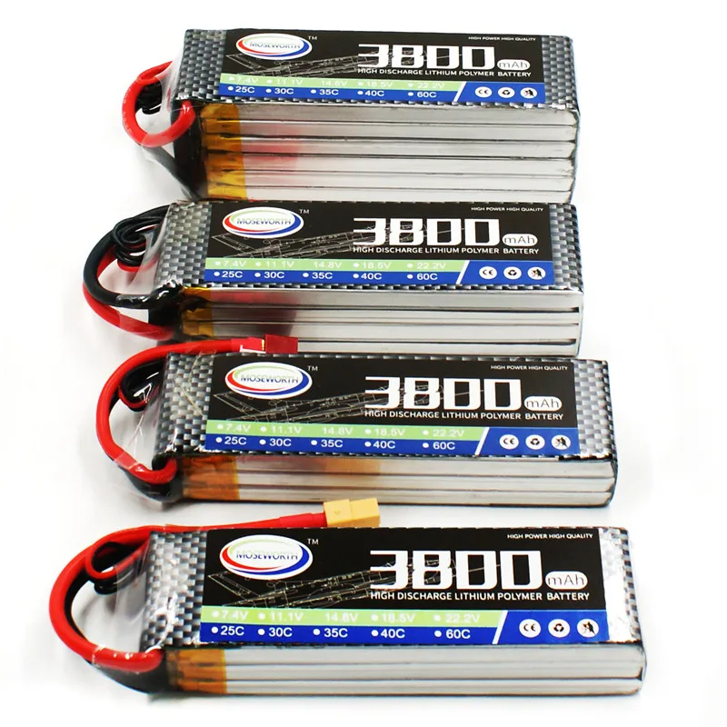 Lipo Battery 4S 14.8V 3800mAh 25C For RC Drone Helicopter Car Quadcopter Airplane Remote Control Toys Lithium Polymer Battery
Lipo Battery 4S 14.8V 3800mAh 25C For RC Drone Helicopter Car Quadcopter Airplane Remote Control Toys Lithium Polymer Battery