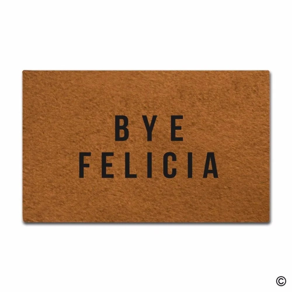 Funny Printed Doormat Entrance Mat - Non-slip Doormat- Bye Felicia Indoor Outdoor Decoration Door Mat 18x30 Inch
Funny Printed Doormat Entrance Mat - Non-slip Doormat- Bye Felicia Indoor Outdoor Decoration Door Mat 18x30 Inch